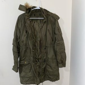Forever 21 Olive Green Parka